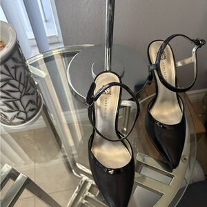 Anne Klein Black Patent Leather Heels